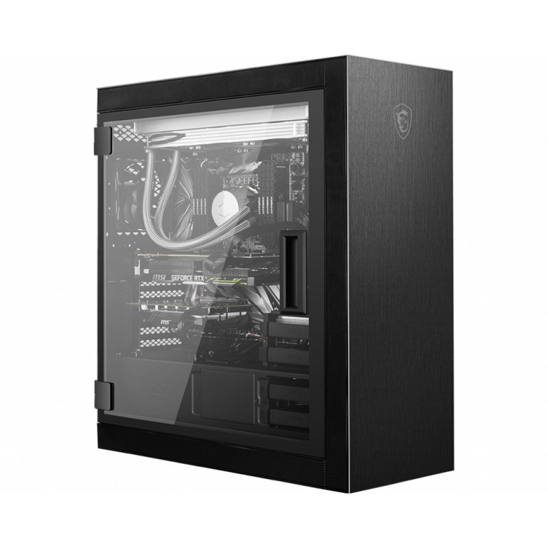 MSI MPG SEKIRA 500P Full Tower Gaming Computer Case 'Black, 4x 120mm PWM Fans, USB Type-C, Tempered Glass Panel, E-ATX, 