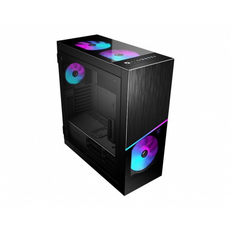 MSI MPG SEKIRA 500X Full Tower Gaming Computer Case 'Black, 3x 200mm ARGB + 1x 200mm + 1x120mm ARGB Fans, Mystic Light S