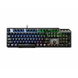 MSI VIGOR GK50 ELITE BOX WHITE clavier USB QWERTZ Français Noir, Métallique