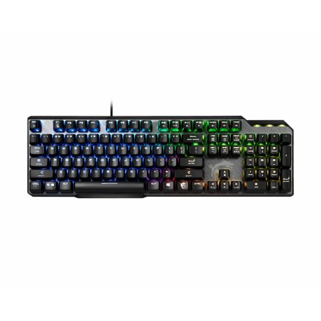 MSI VIGOR GK50 ELITE BOX WHITE clavier USB QWERTZ Français Noir, Métallique