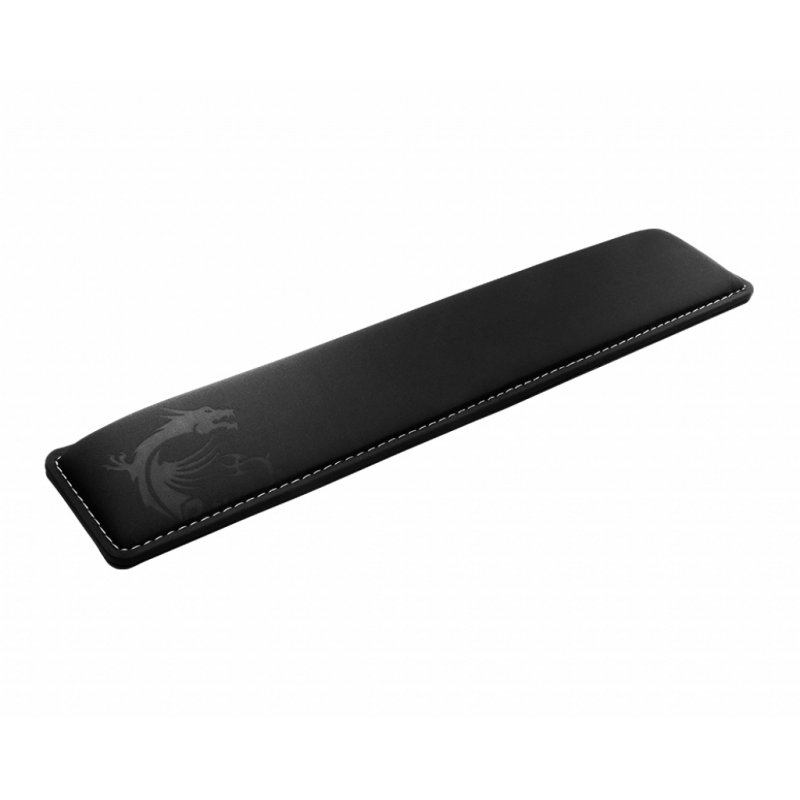 MSI VIGOR WR01 Keyboard Wrist Rest 'Black with Iconic Dragon design, Cool Gel-infused memory foam, Non-slip rubber base,