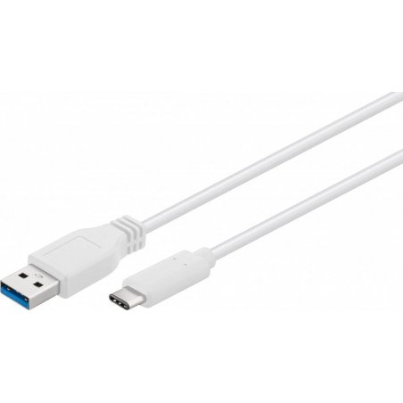Goobay 67189 USB cable 0.2 m USB 3.2 Gen 1 (3.1 Gen 1) USB A USB C White