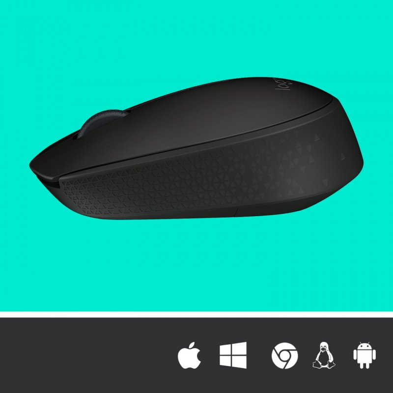 Logitech M171 - Maus - 2.4 GHz - Schwarz