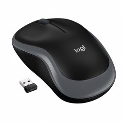 Logitech M185 - Maus - 2.4 GHz - Grau