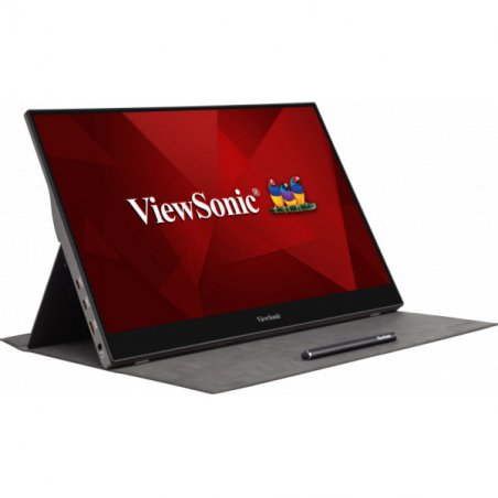 Viewsonic TD1655 écran plat de PC 39,6 cm (15.6") 1920 x 1080 pixels Full HD LED Écran tactile Multi-utilisateur Noir,