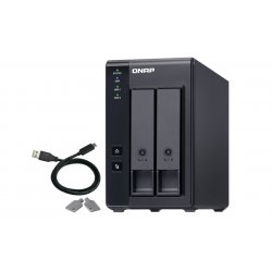 QNAP TR-002 storage drive enclosure HDD/SSD enclosure Black 2.5/3.5"