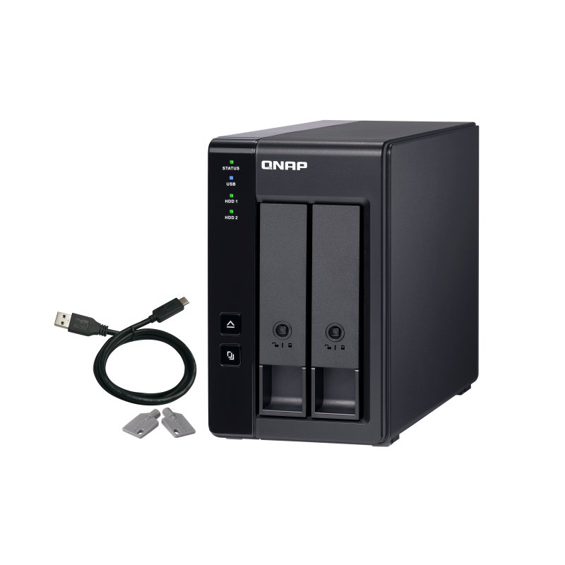 QNAP TR-002 storage drive enclosure HDD/SSD enclosure Black 2.5/3.5"