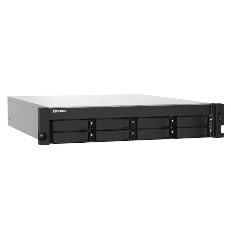QNAP TS-832PXU NAS Rack (2U) Ethernet LAN Aluminium, Black AL324
