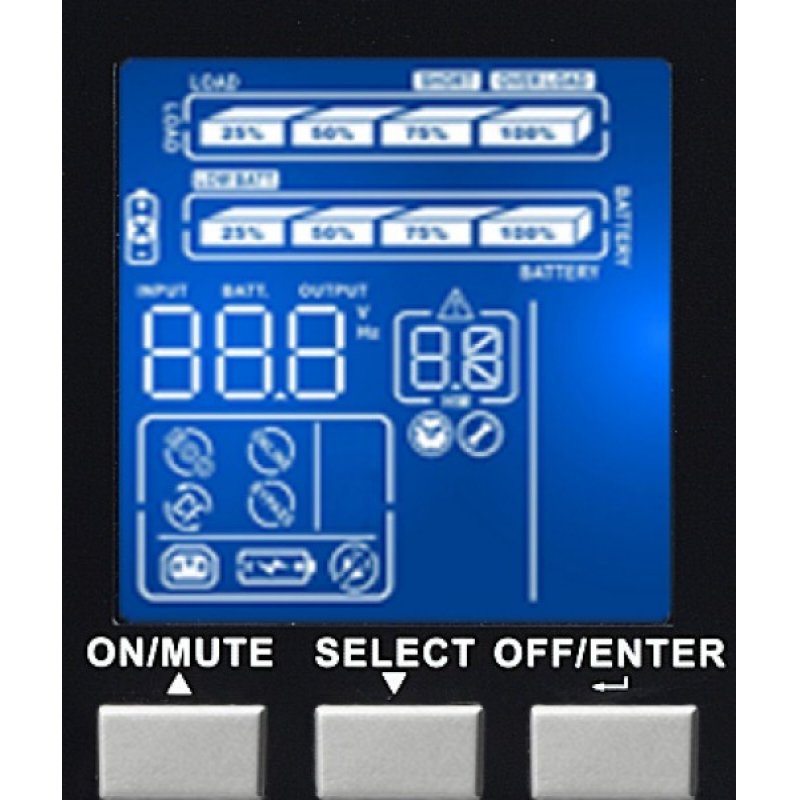 Infosec E3 Pro 2000 RT uninterruptible power supply (UPS) Double-conversion (Online) 2 kVA 1800 W 4 AC outlet(s)