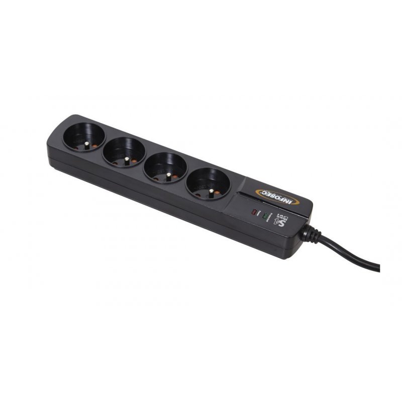 Infosec S4 Black Line II 4 AC outlet(s) 250 V 1.5 m