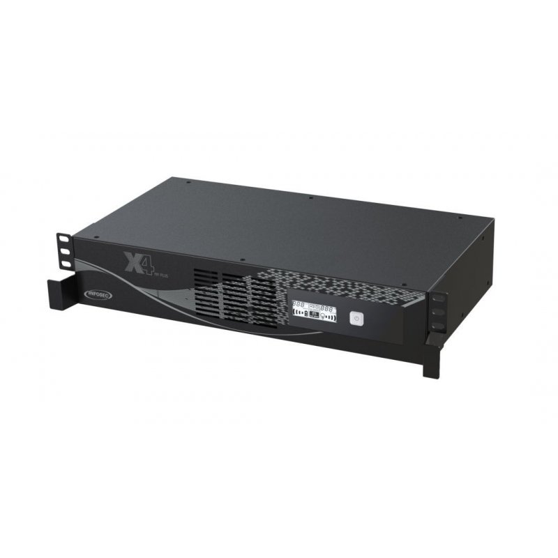 Infosec X4 800 RM Plus alimentation d'énergie non interruptible Interactivité de ligne 0,8 kVA 480 W 6 sortie(s) CA