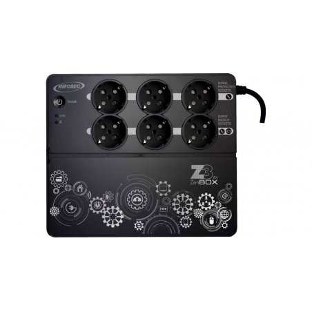Infosec Z3 Zenergy Box 500 uninterruptible power supply (UPS) 0.5 kVA 200 W 8 AC outlet(s)