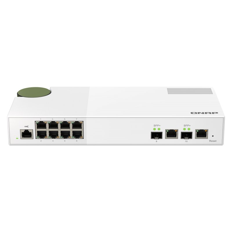 QNAP QSW-M2108-2C commutateur réseau Géré L2 2.5G Ethernet (100/1000/2500) Gris, Blanc