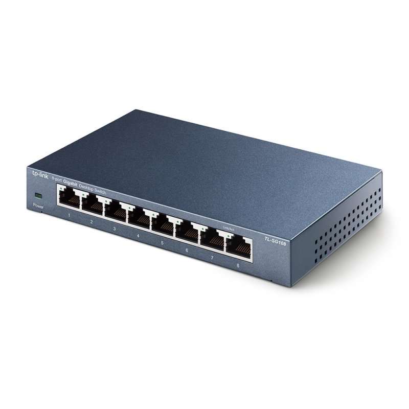 TP-Link compatible TL-SG108 8-port Metal Gigabit Switch - Switch - 8 Anschlüsse - nicht verwaltet