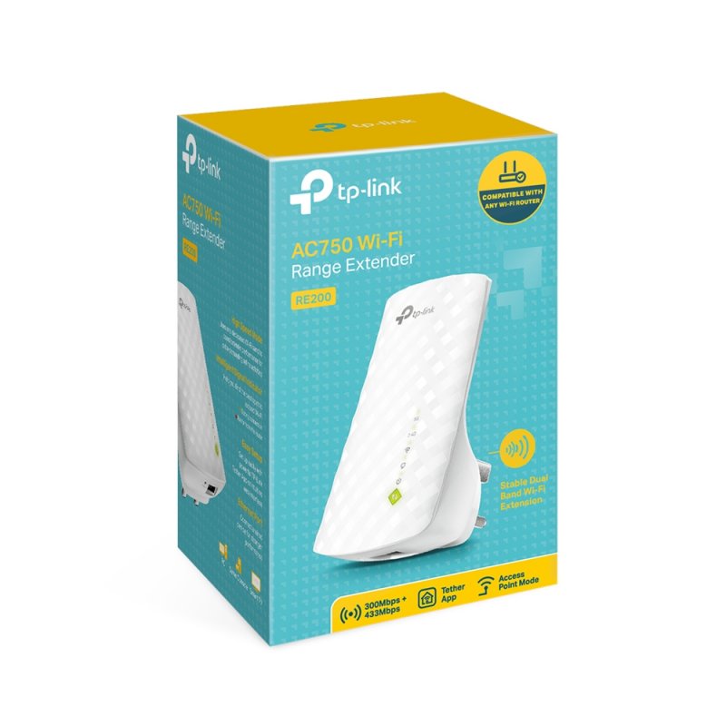 Point d'Accès Répéteur WIFI TP-LINK TP-Link compatible RE200 (750N)