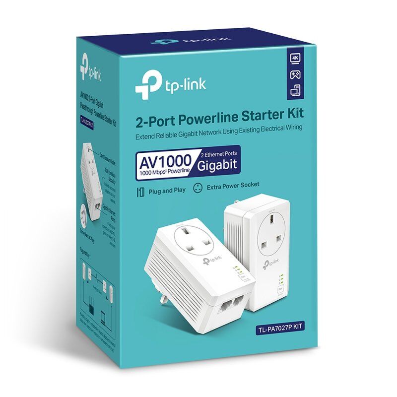 TP-Link TL-PA7027P KIT 1000 Mbit/s Ethernet/LAN Blanc 2 pièce(s)