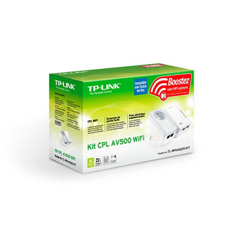 TP-Link TL-WPA4225 KIT PowerLine network adapter 500 Mbit/s Ethernet LAN Wi-Fi White 2 pc(s)