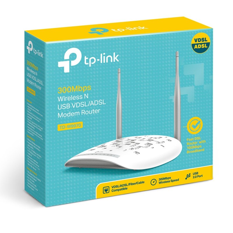 TP-Link 300Mbps Wireless N USB VDSL/ADSL Modem Router
