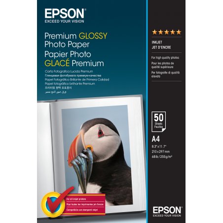 PREMIUM GLOSSY PHOTO PAPER A4 50SHEET