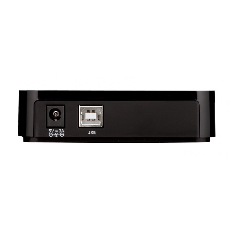 D-Link DUB-H7 USB 2.0 Type-B 480 Mbit/s Black