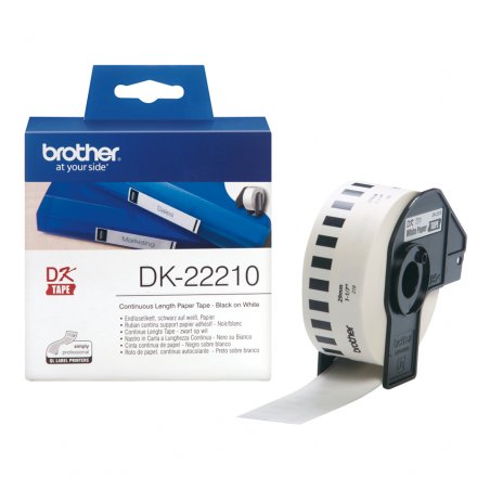 brother DK-22210 Etiquettes en continu papier, 29mm x 30,48m