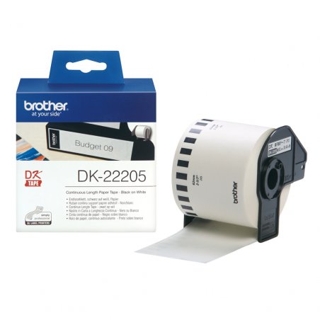 brother DK-22205 Etiquettes en continu papier, 62mm x 30,48m