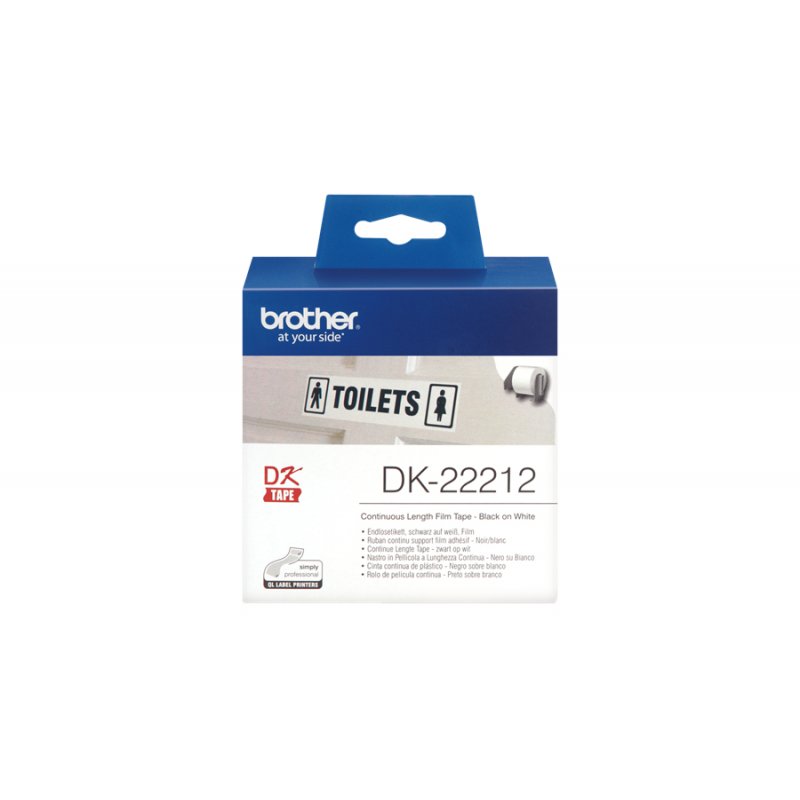 Brother compatible DK-22212 Film étiquettes en continu, 62 mm x 15,24 m