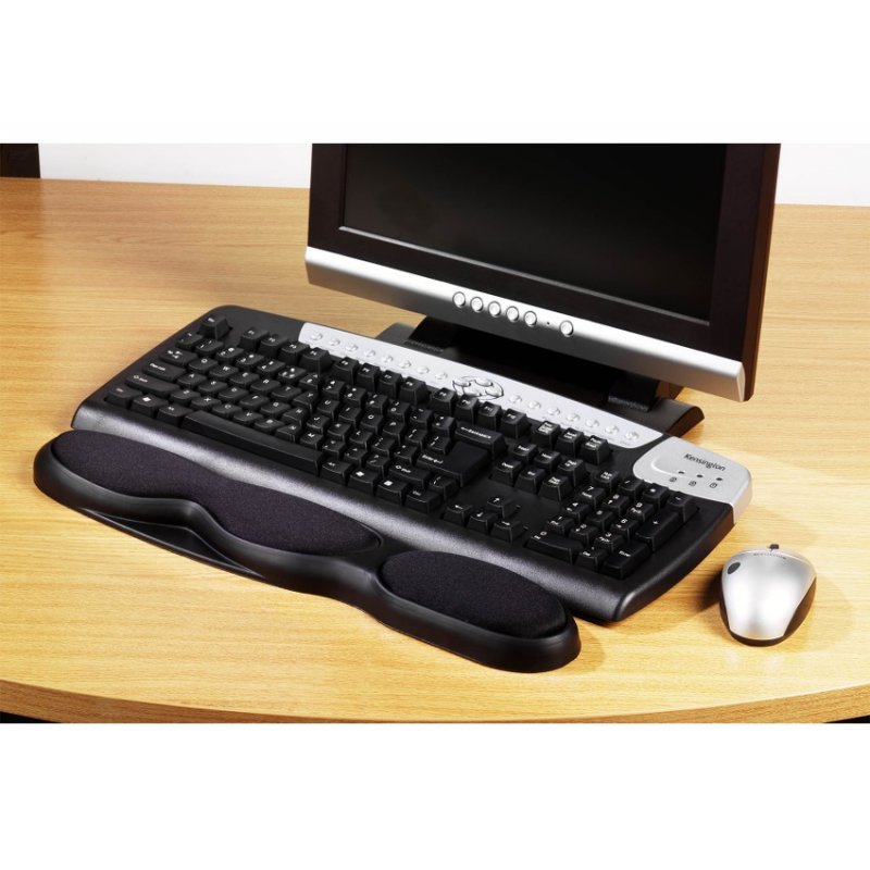 Kensington Comfort Gel Keyboard Wrist Rest — Black