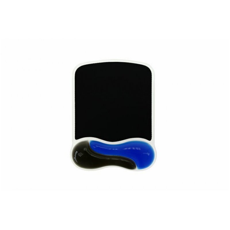 REPOSE POIGNETS TAPIS SOURIS DUO GEL WAVE SOURIS BLEU/NOIR