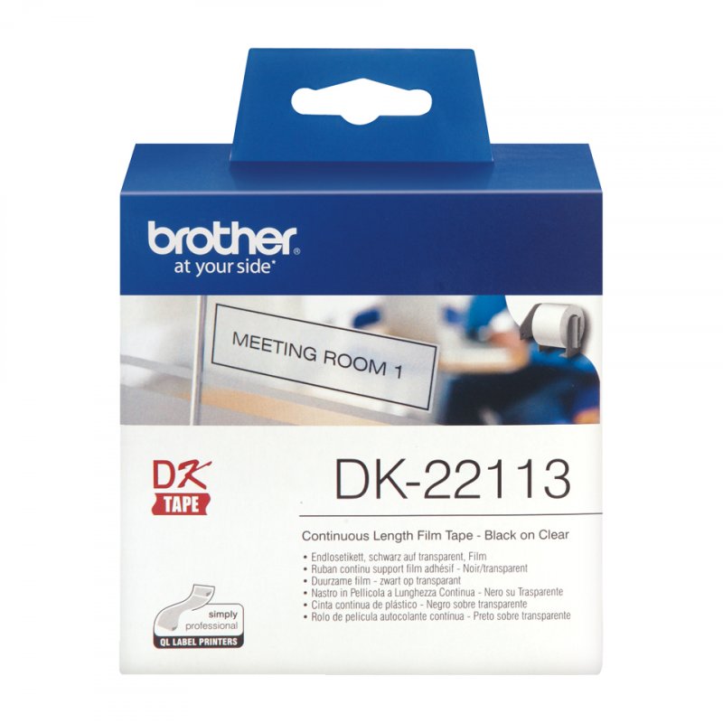 BROTHER DK22113 Ruban continu film Noir
