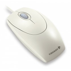 CHERRY WHEELMOUSE OPTICAL Corded Mouse, Light Grey, PS2/USB