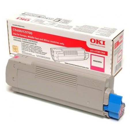 OKI compatible Toner pour OKI compatible C5600/C5600N/C5700/C5700N, magenta