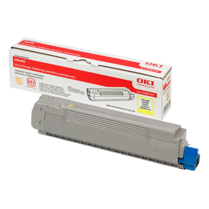 OKI 43487709 toner cartridge 1 pc(s) Original Yellow