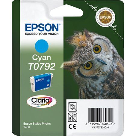 Epson Owl Singlepack Cyan T0792 Claria Photographic Ink