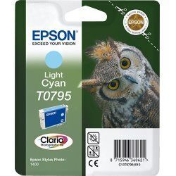 Epson Owl Singlepack Light Cyan T0795 Claria Photographic Ink