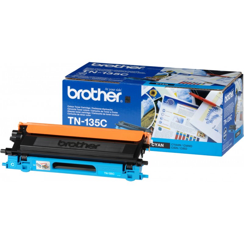 Brother compatible TN135C - Hohe Ergiebigkeit - Cyan - Original - Tonerpatrone