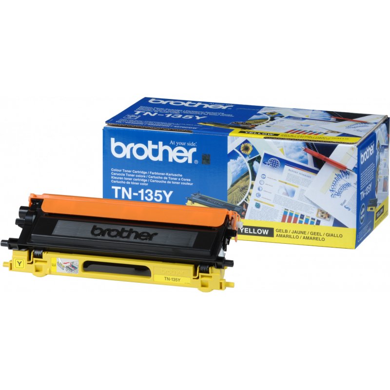 Brother TN135Y Cartouche de toner 1 pièce(s) Original Jaune