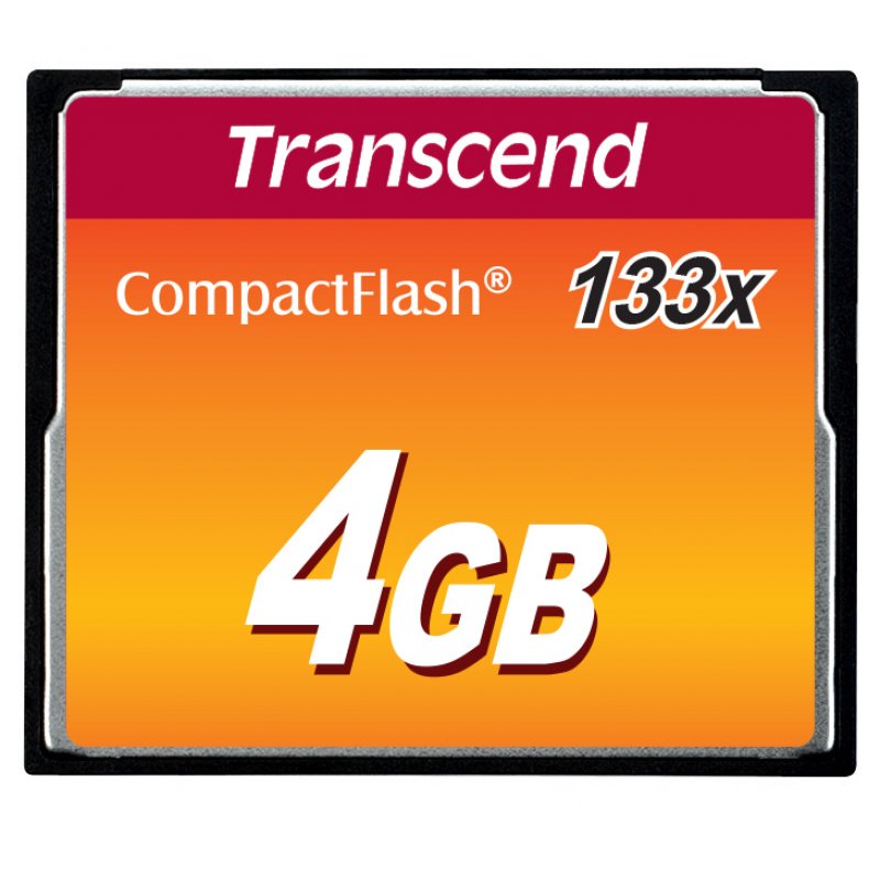 TRANSCEND Carte memoire flash 4Go 133x
