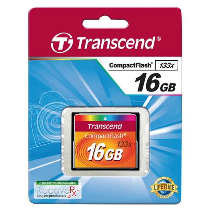 TRANSCEND Carte memoire flash 16Go 133x