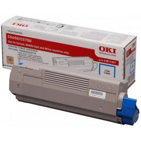OKI compatible Toner pour OKI compatible C5650/C5650N/C5750/C5750N, cyan