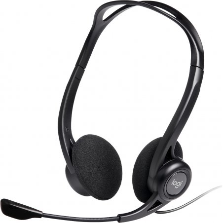 Casque Micro Logitech Headset PC 960 USB (Noir)