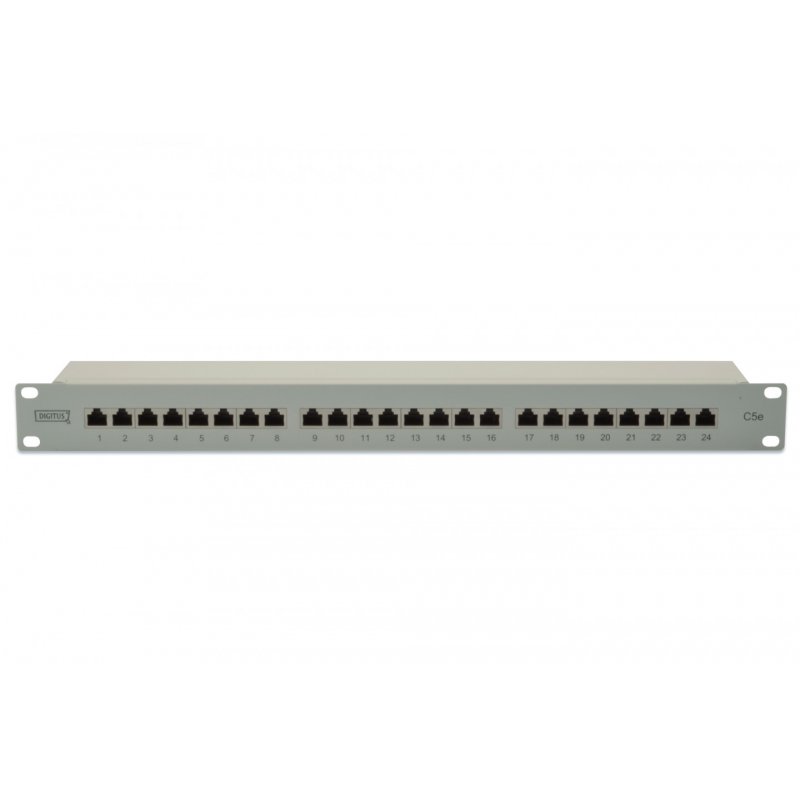 DIGITUS 19" panneau de brassage, Cat.5e, 24 ports RJ45, 1 U