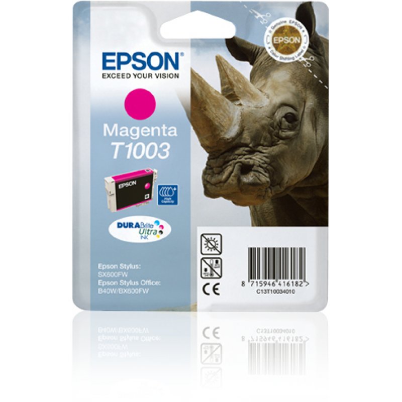 Epson Rhino Singlepack Magenta T1003 DURABrite Ultra Ink