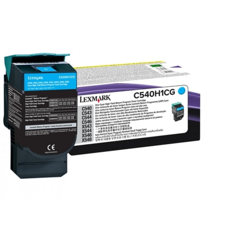 LEXMARK Toner rechargé pour LEXMARK C540/C543, cyan, HC