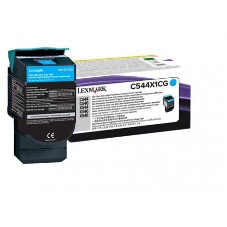 LEXMARK Toner rechargé pour LEXMARK C544/X544, cyan
