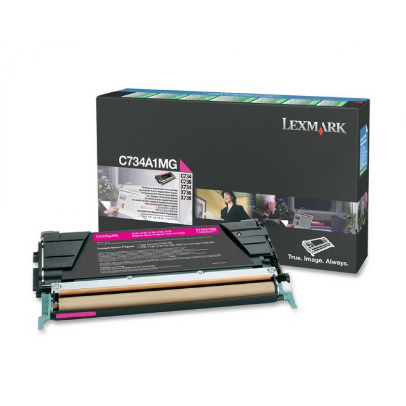 Lexmark C734A1MG Cartouche de toner 1 pièce(s) Original Magenta