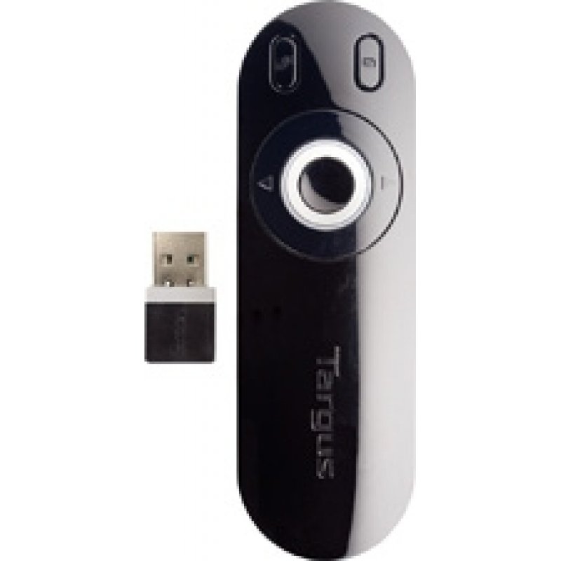 Targus Laser Presentation Remote wireless presenter Black, Grey