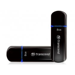 TRANSCEND 8Go Clé USB 2.0 Noir Puce MLC