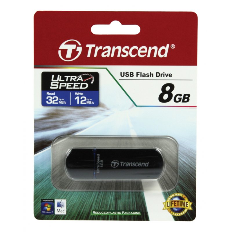 TRANSCEND JetFlash 600 USB 8Go 2.0 bleu