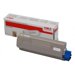 OKI compatible Toner pour OKI compatible C610/N/DN/DIN, jaune